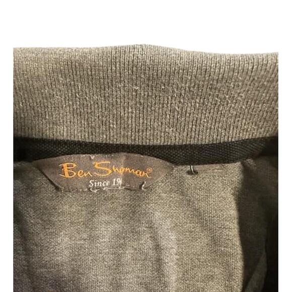 Ben Sherman gray short sleeve polo, fits like large - Picture 4 of 4
